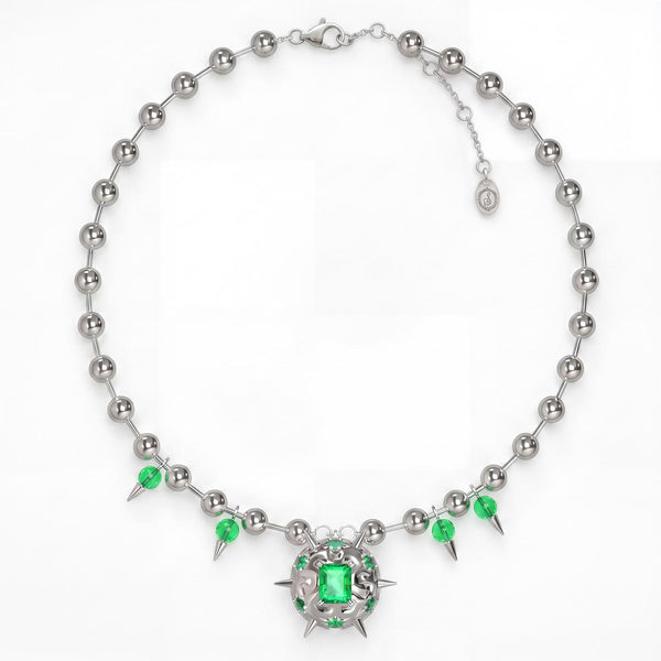 SpaceTrash BRAIN STIMULATION - NEURAL NECKLACE - Sustainable Streetwear Jewelry from Recycled Silver
