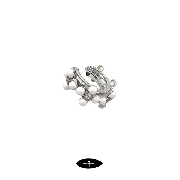 SpaceTrash Orbital Bloom Fragment Ring - Sustainable Streetwear Jewelry from Recycled Silver