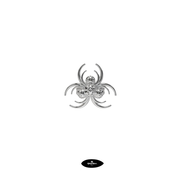 SpaceTrash Entropic Singularity Ring - Sustainable Streetwear Jewelry from Recycled Silver