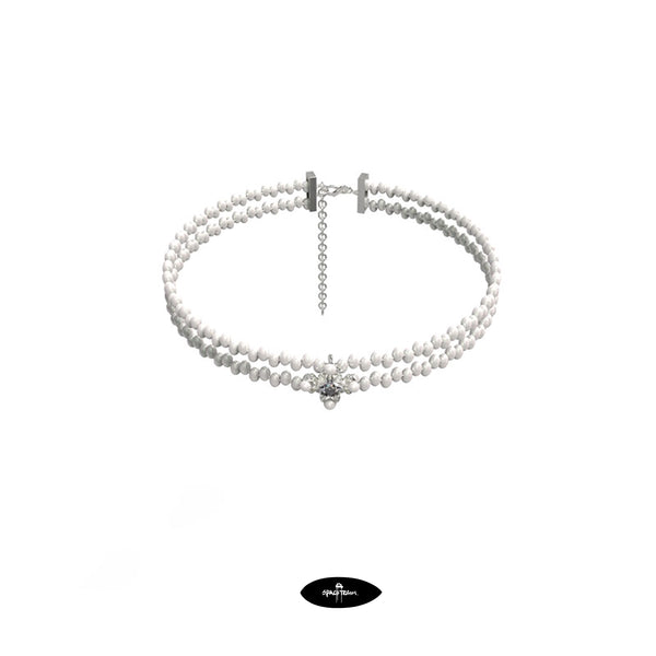 SpaceTrash Orbital Bloom Fragment Necklace - Sustainable Streetwear Jewelry from Recycled Silver