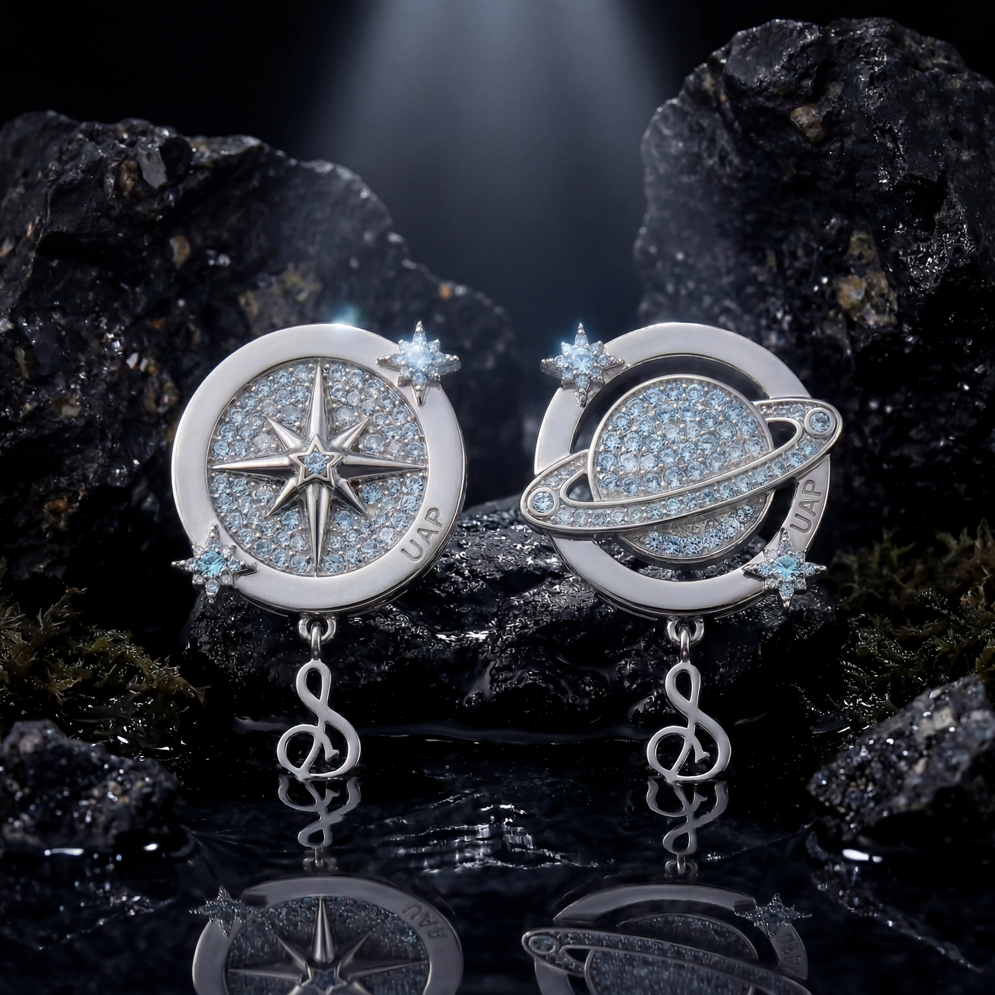 UAP // OCTAGONAL ENERGY EARRING