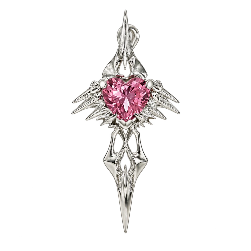 BAD ANGEL Pink Armor Earring