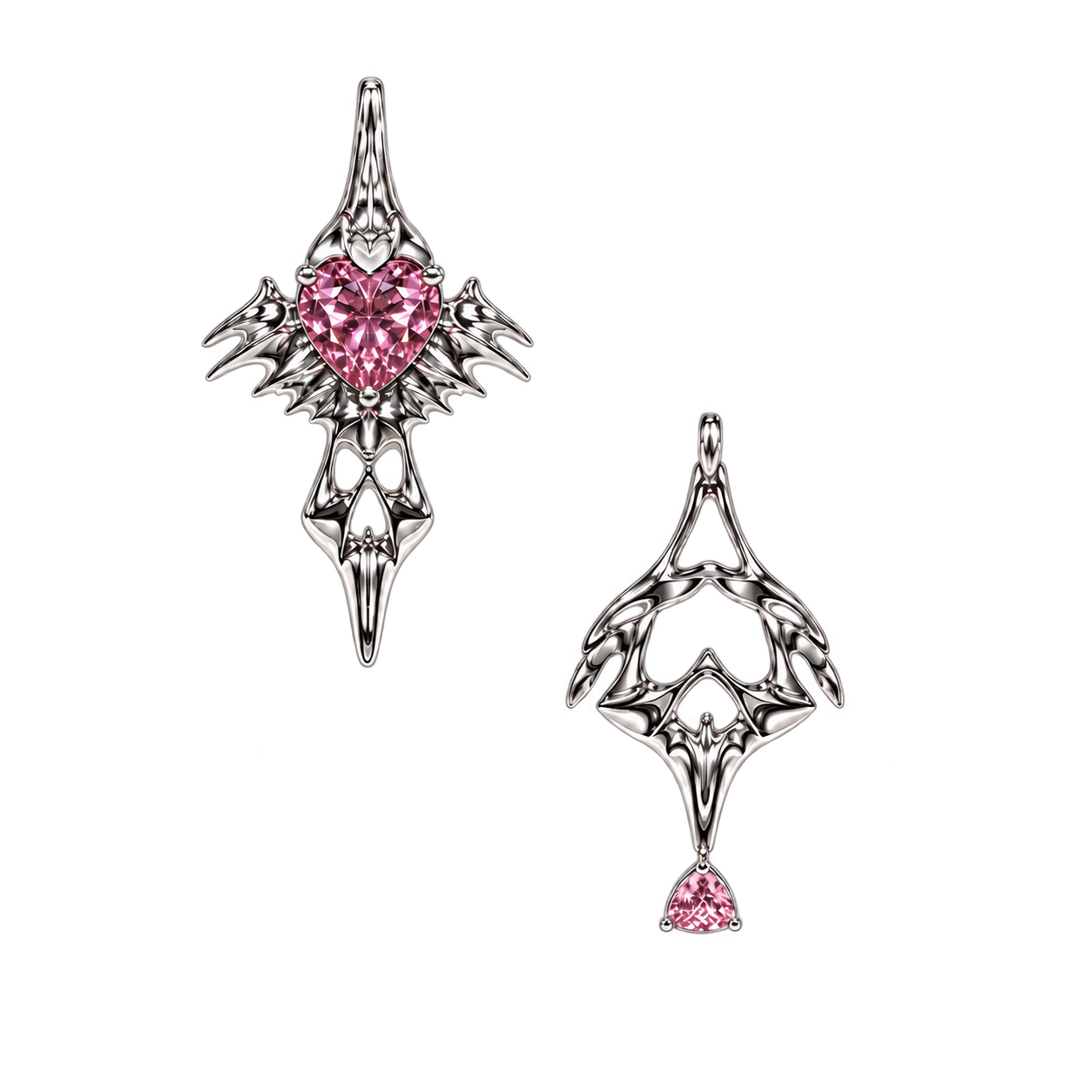 BAD ANGEL Pink A/B Earring
