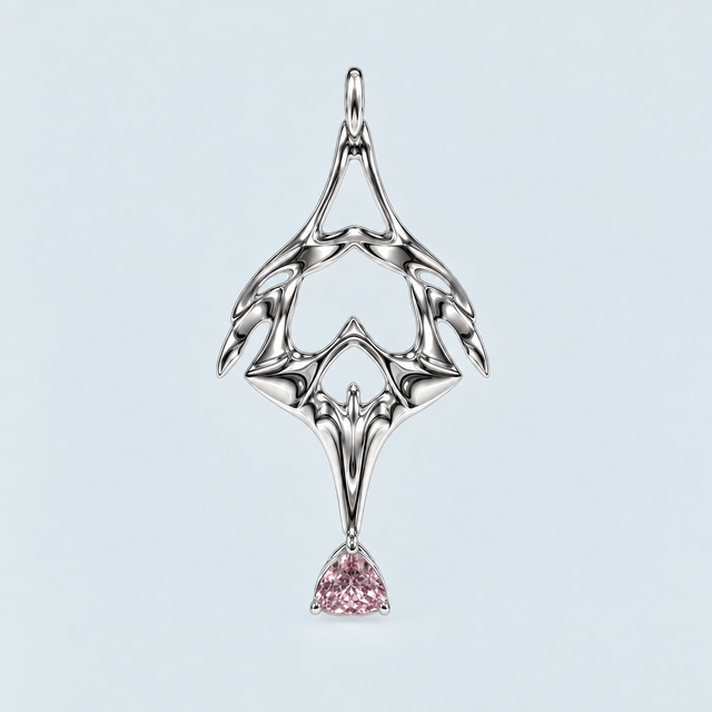 BAD ANGEL Pink Wound Earring