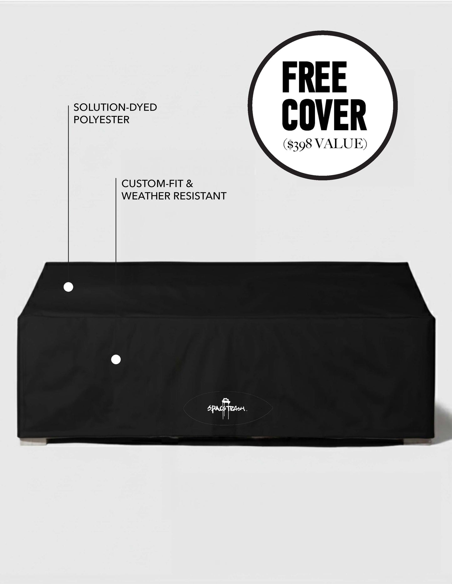 Black All-Weather Wicker Outdoor Sofa