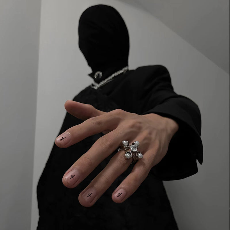 Orbital Bloom Fragment Ring II worn