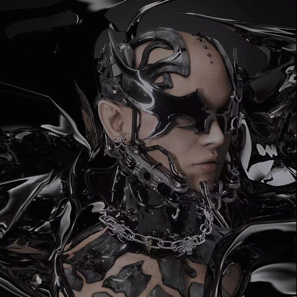 Entropic Singularity Necklace worn