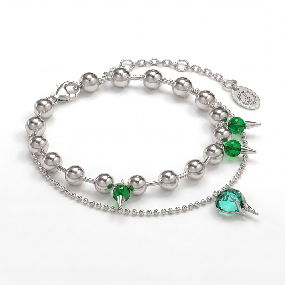 SpaceTrash BRAIN STIMULATION - NEURAL-CHAIN [IMPULSE] - Sustainable Streetwear Jewelry from Recycled Silver