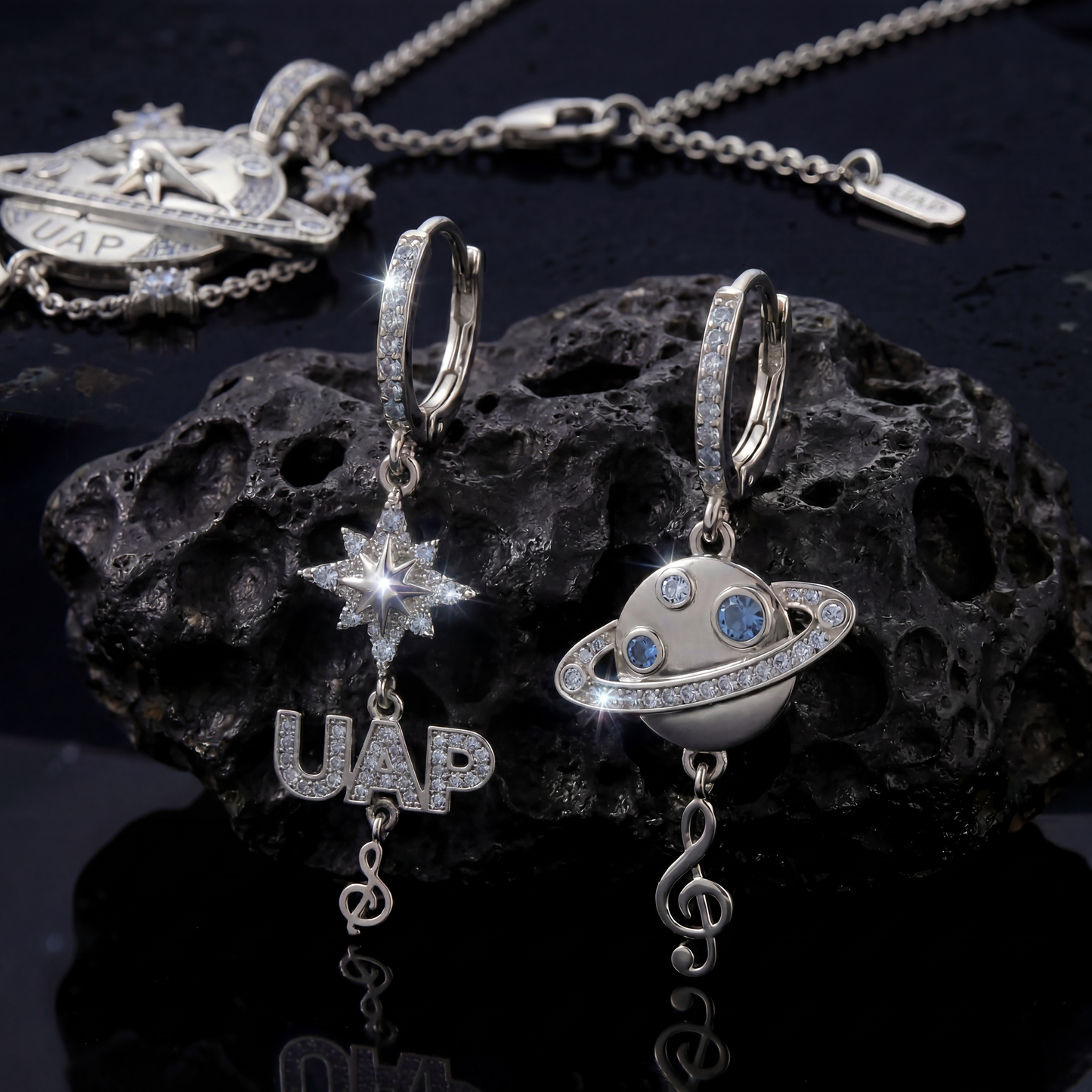UAP // ATMOSPHERIC FRAGMENT EARRINGS