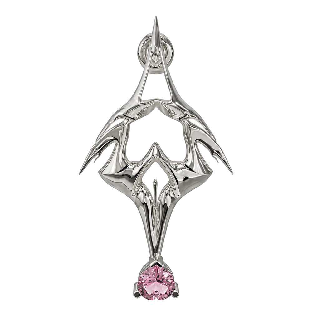 BAD ANGEL Pink Wound Earring