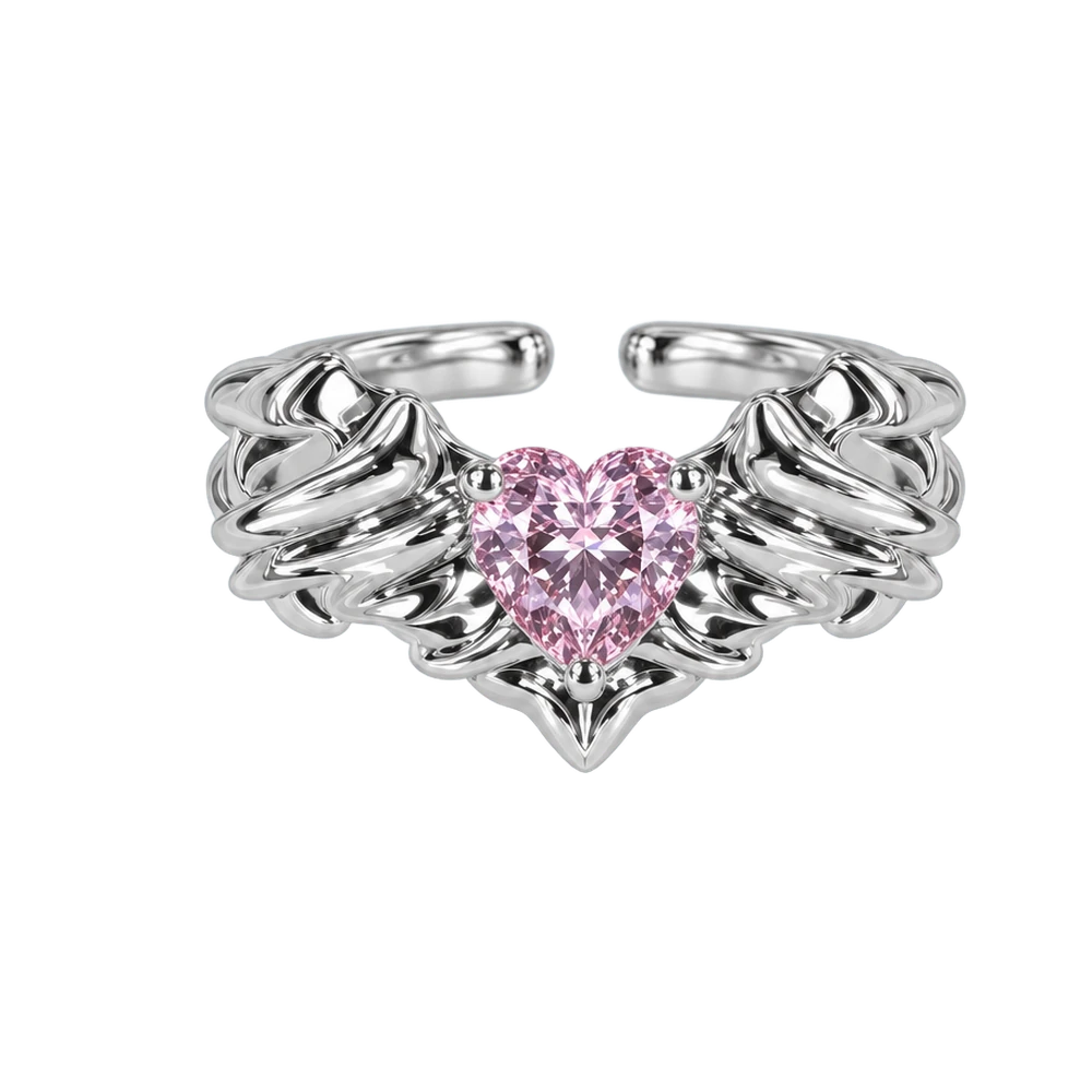 BAD ANGEL Brutalist Ring